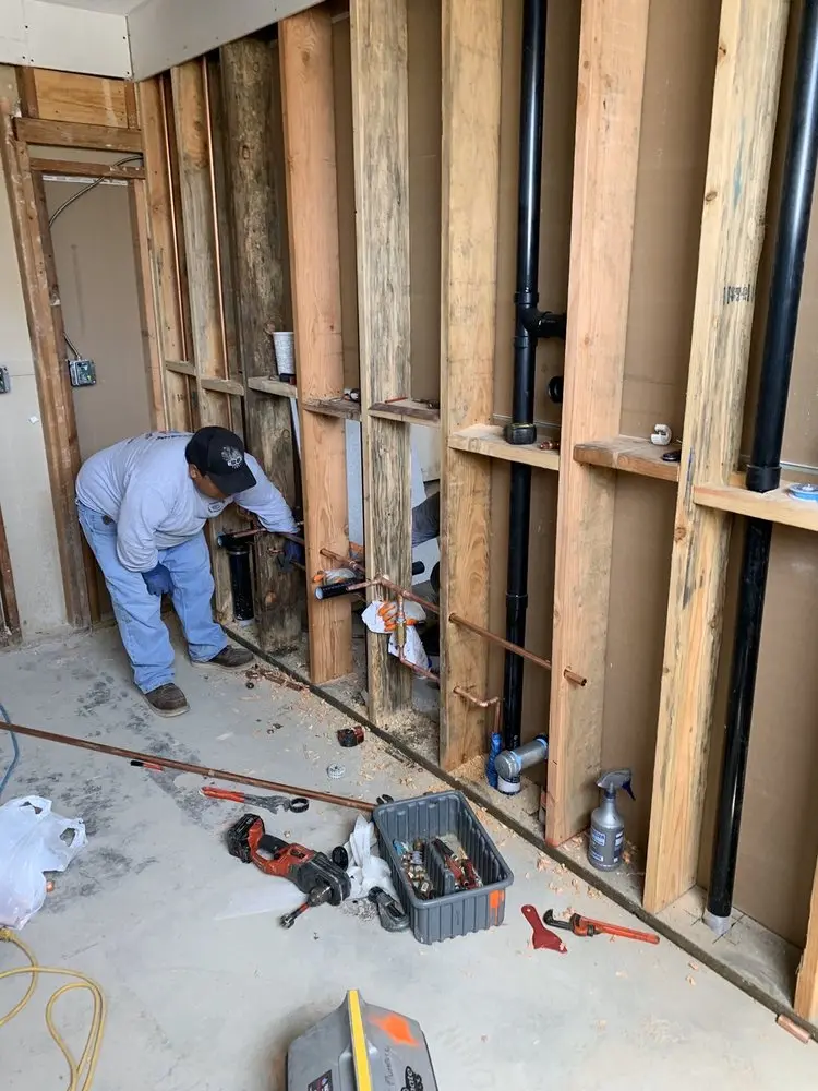 Commercial rough-in plumbing for Trenchless Sewer Repair in Pecan Grove